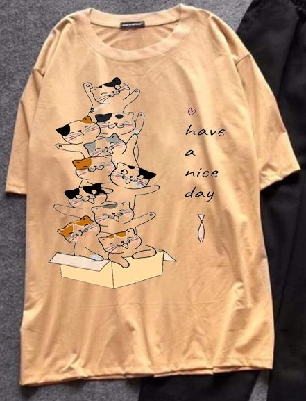 Sét quần áo mèo have a nice day dễ thương