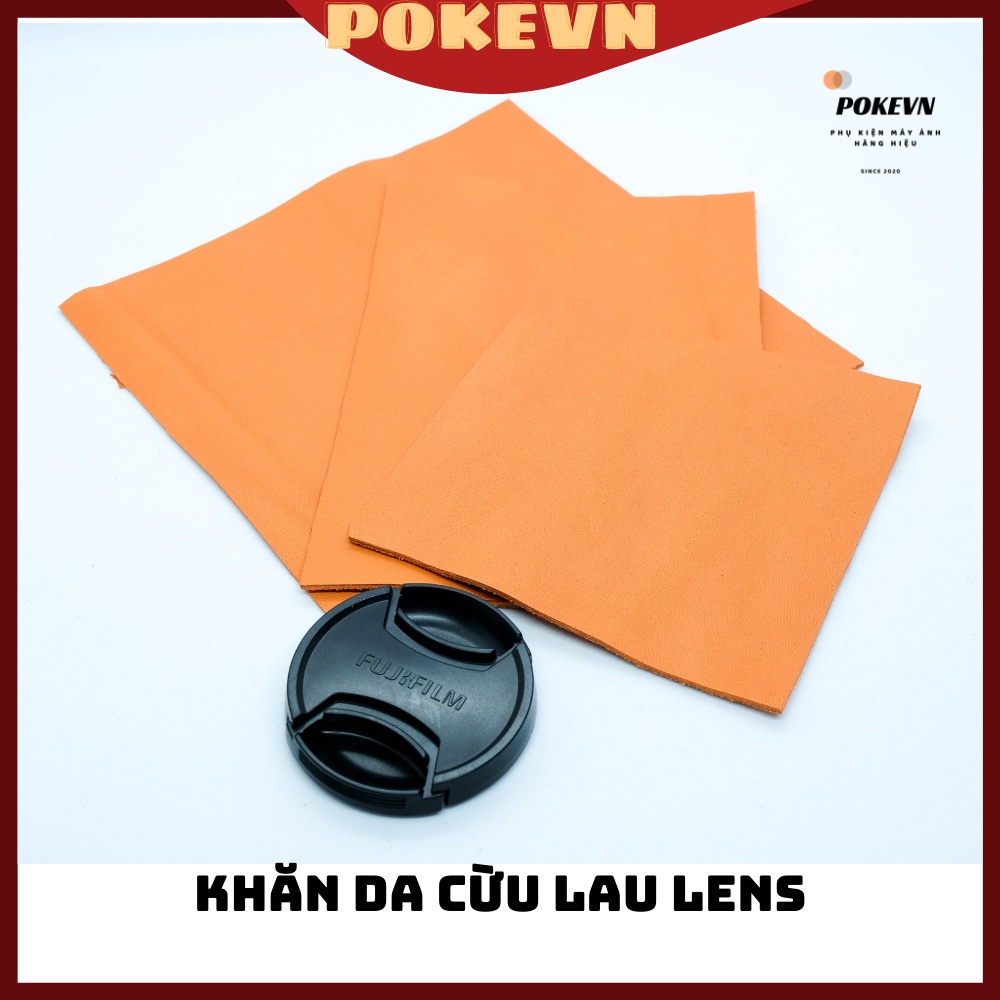 Khăn da cừu vệ sinh lens và máy ảnh - da thật 100%