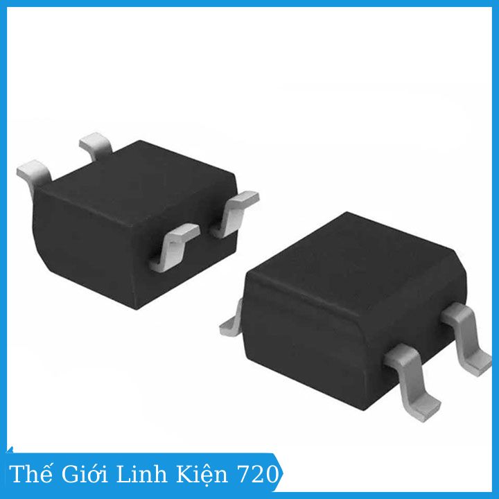Diode cầu 600V 0.5A chân dán SMD