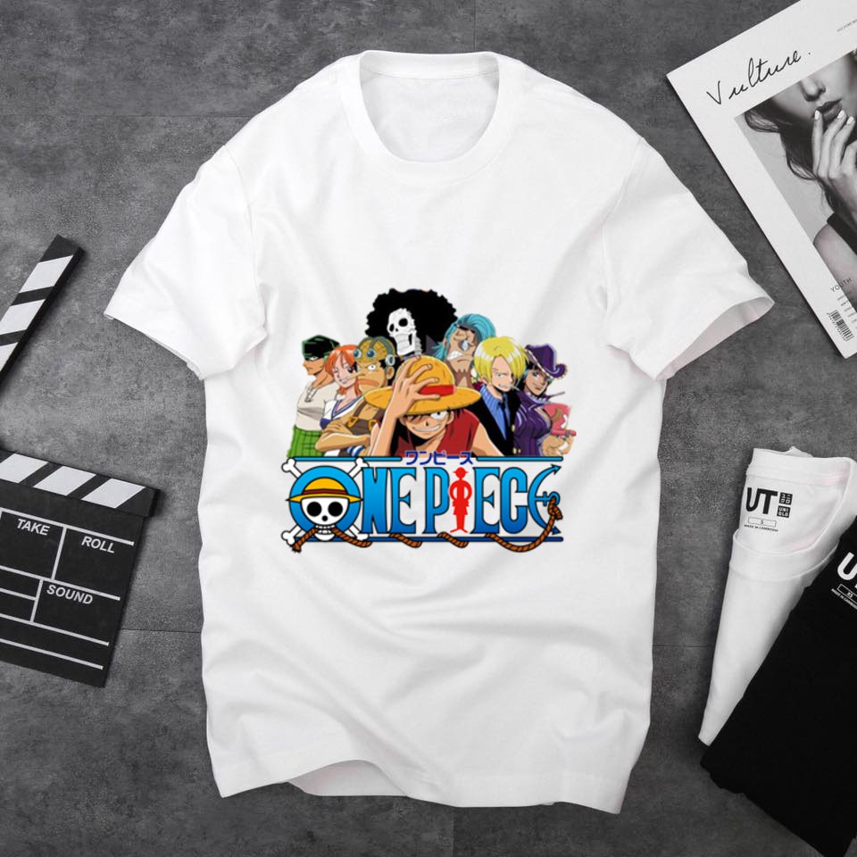 Áo thun in hình monkey d. luffy băng hải tặc mũ rơm - one piece
