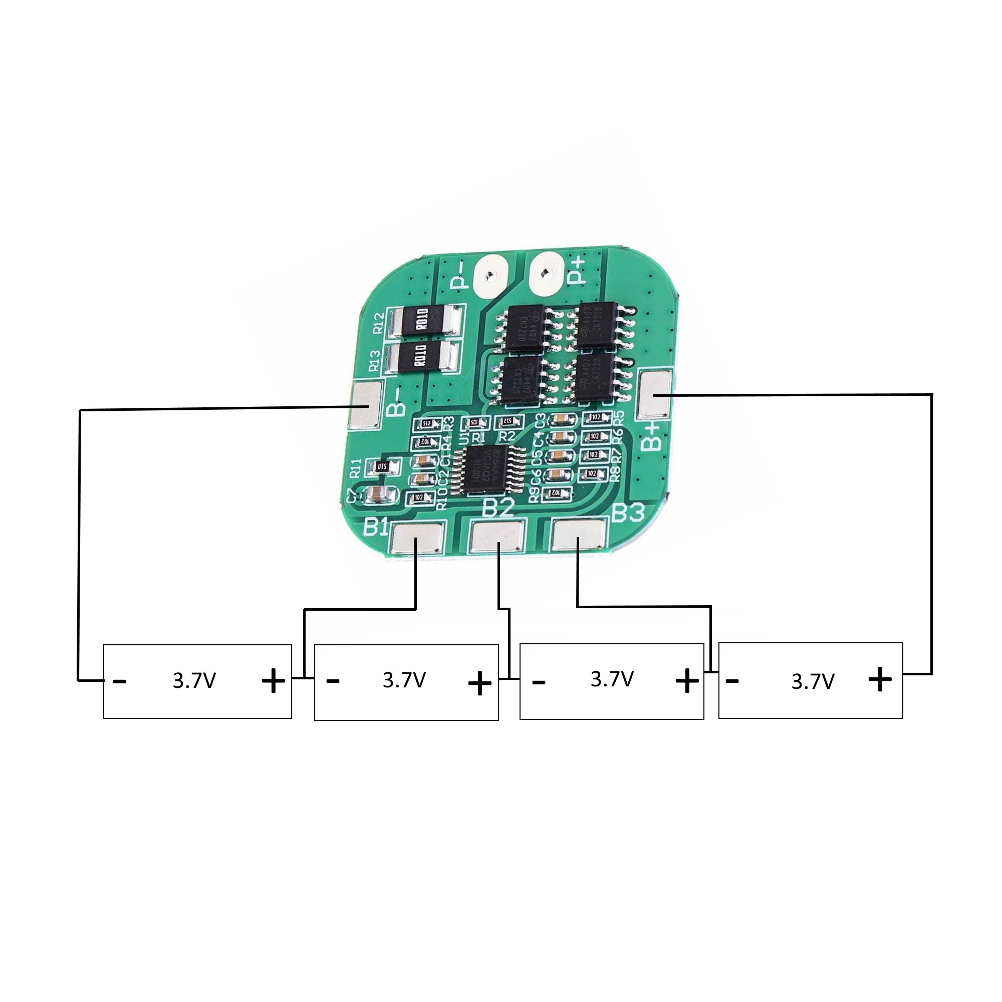 MẠCH SẠC VÀ BẢO VỆ PIN 14.8V 4S 20A