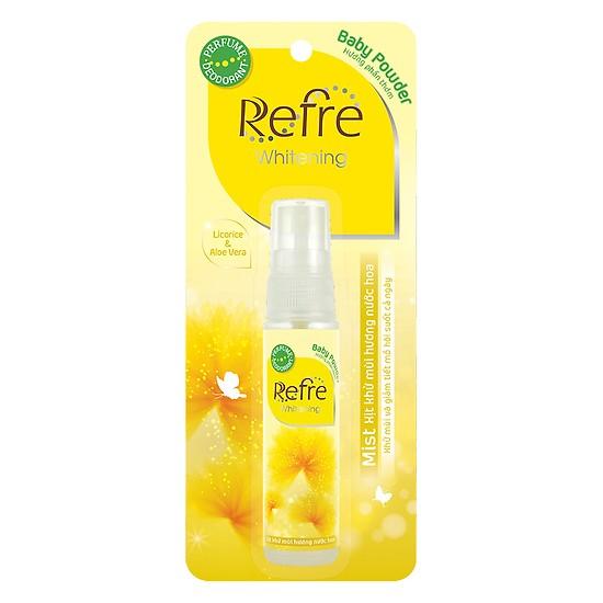 Xịt khử mùi hương nước hoa Refre 30ml (Vàng hương phấn thơm)