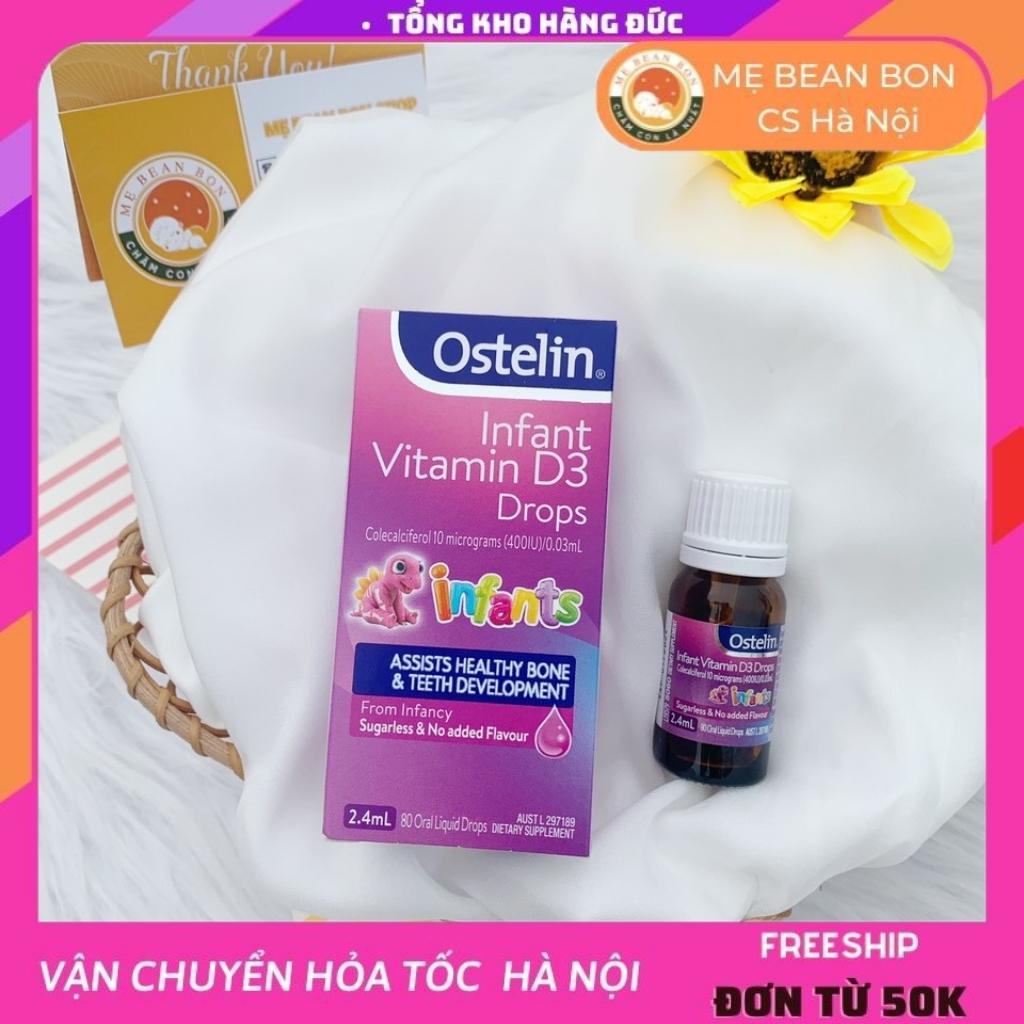 vitamin d3 cho bé Ostelin Infant Vitamin D3 Drops 2.4ml úc dành cho trẻ từ