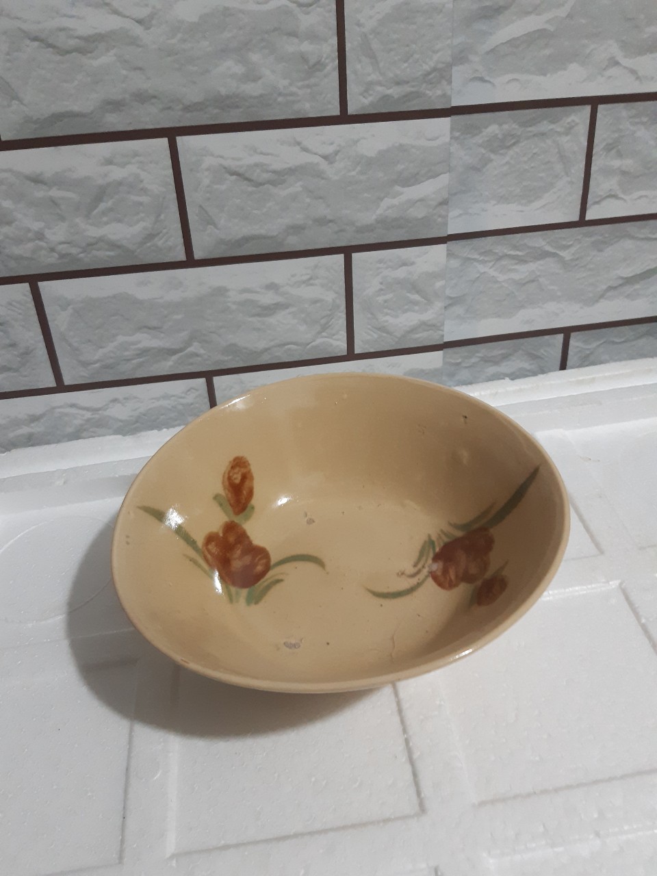 [HCM]Tô kiểu xưa hoa huệ 5 tô ( hàng đá thô sơ)
