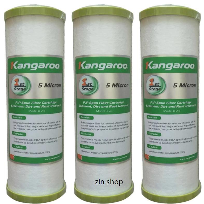 Bộ 3 chiếc lõi lọc nước số 1 dành cho máy lọc nước Kangaroo