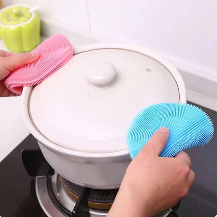 [Combo 3]Miếng Chà Cọ Rửa Chén Bát Đa Năng, miếng rửa chén silicon, miếng chà rửa bát