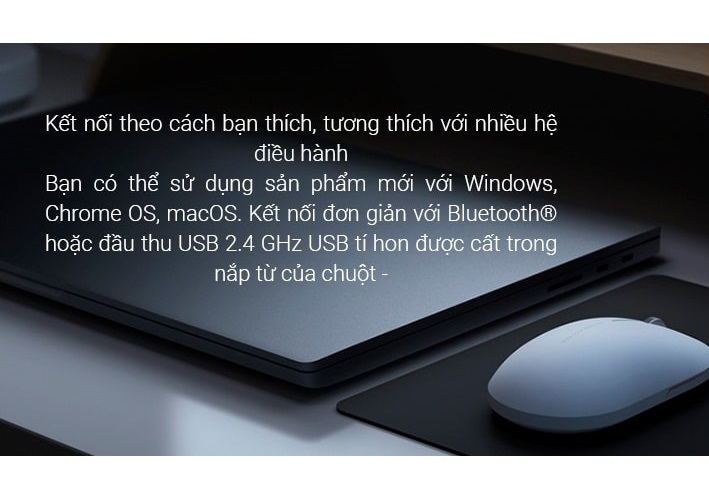 Chuột Không Dây Xiaomi Gen 2 Thiết kế nhỏ gọn, Tương Thích Nhiều Thiết Bị, Nút Bấm Êm, Độ nhạy đạt chuẩn, Chuột máy tính không dây, chuột máy tính, chuột văn phòng, chuột silent