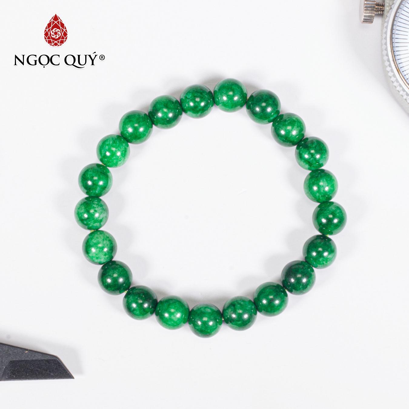 Vòng tay đá cẩm thạch sơn thủy 8mm mệnh hỏa,mộc - Ngọc Quý Gemstones
