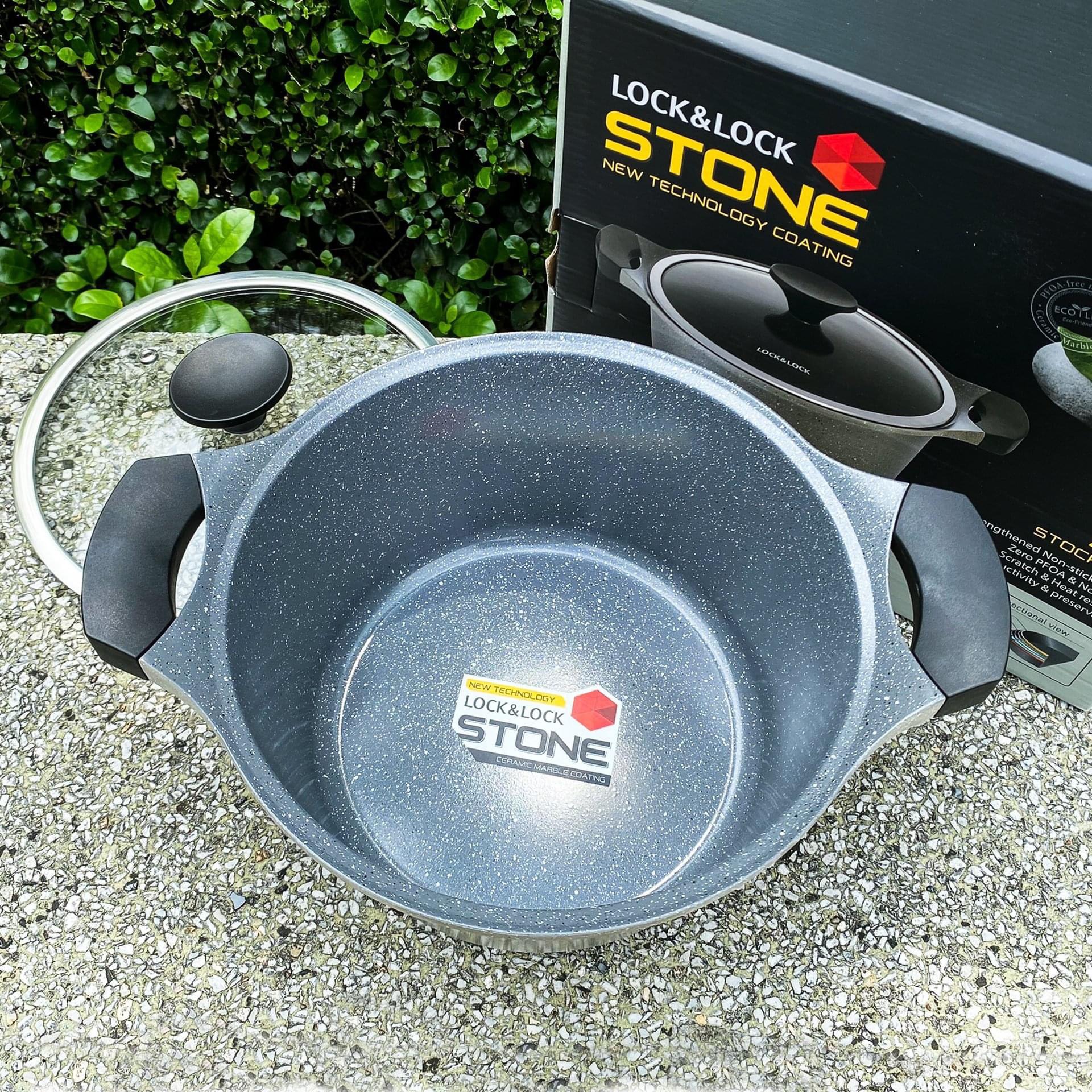 Nồi Đá Stone Cao Cấp 7 Lớp LocknLock 20cm LCA6203D (hàng chính hãng)
