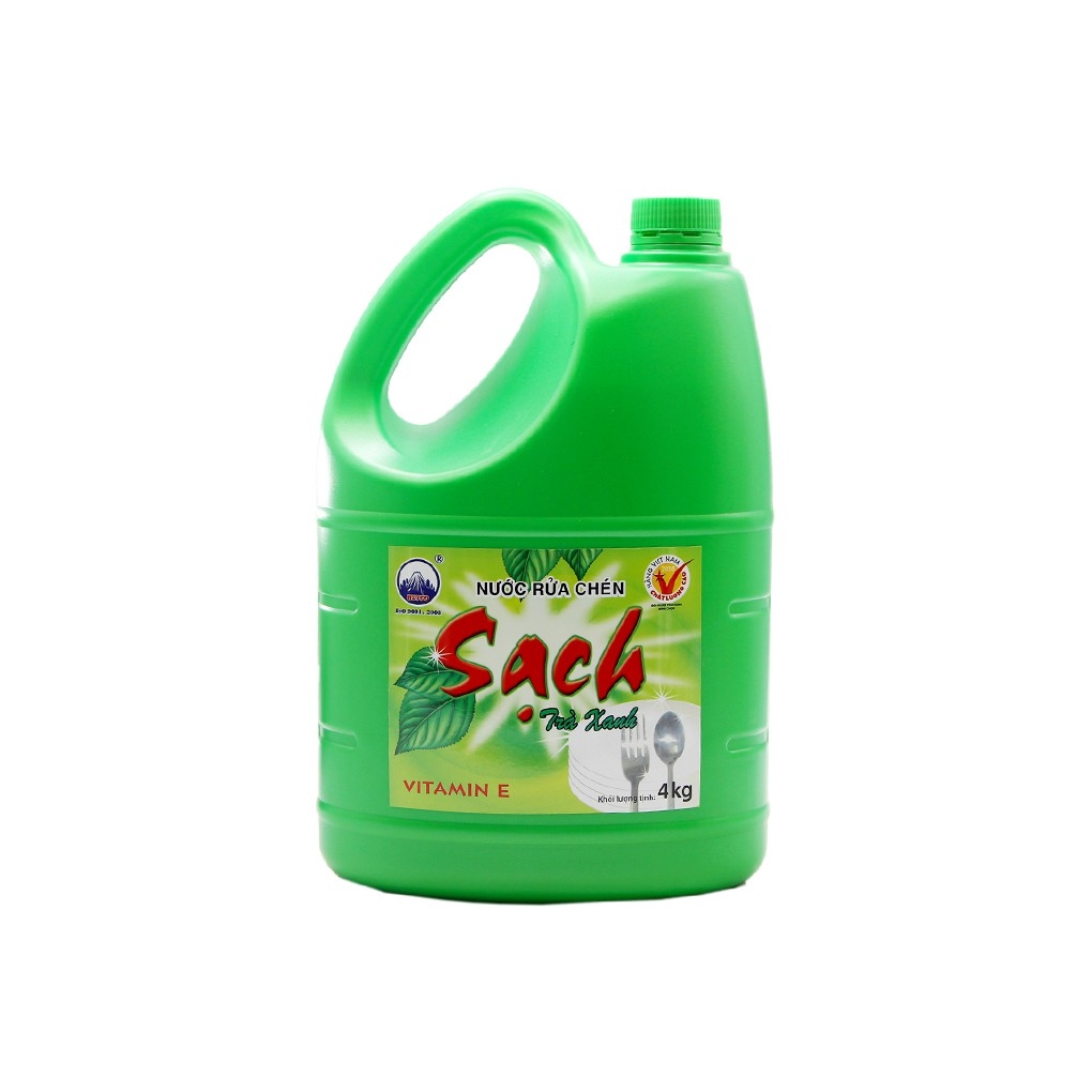 Nước Rửa chén NET Trà xanh & Gừng 4kg/can