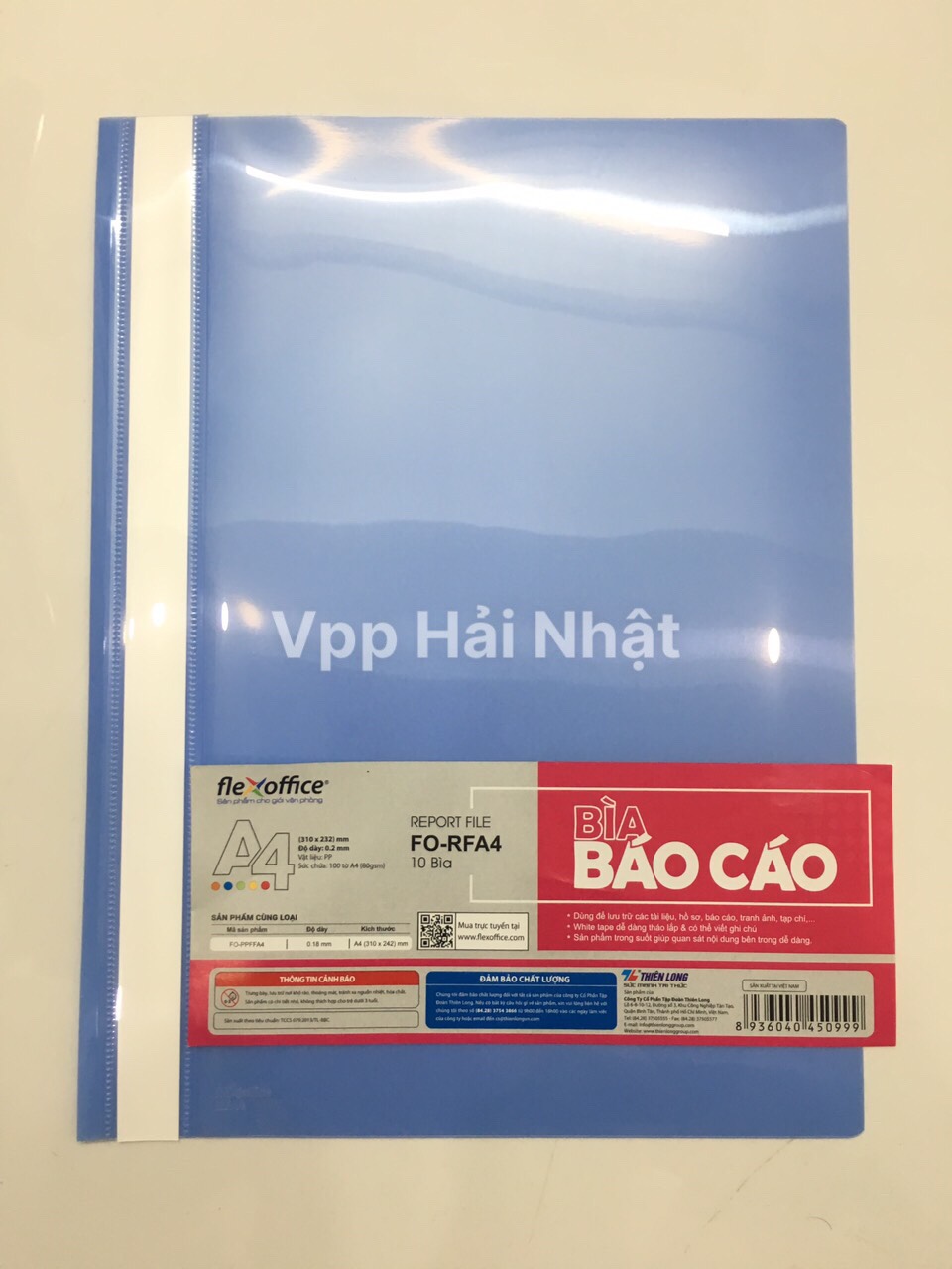 Bìa báo cáo A4 Flexoffice FO - RFA4 ( Report File ) - [Hàng chính hãng Thiên Long]