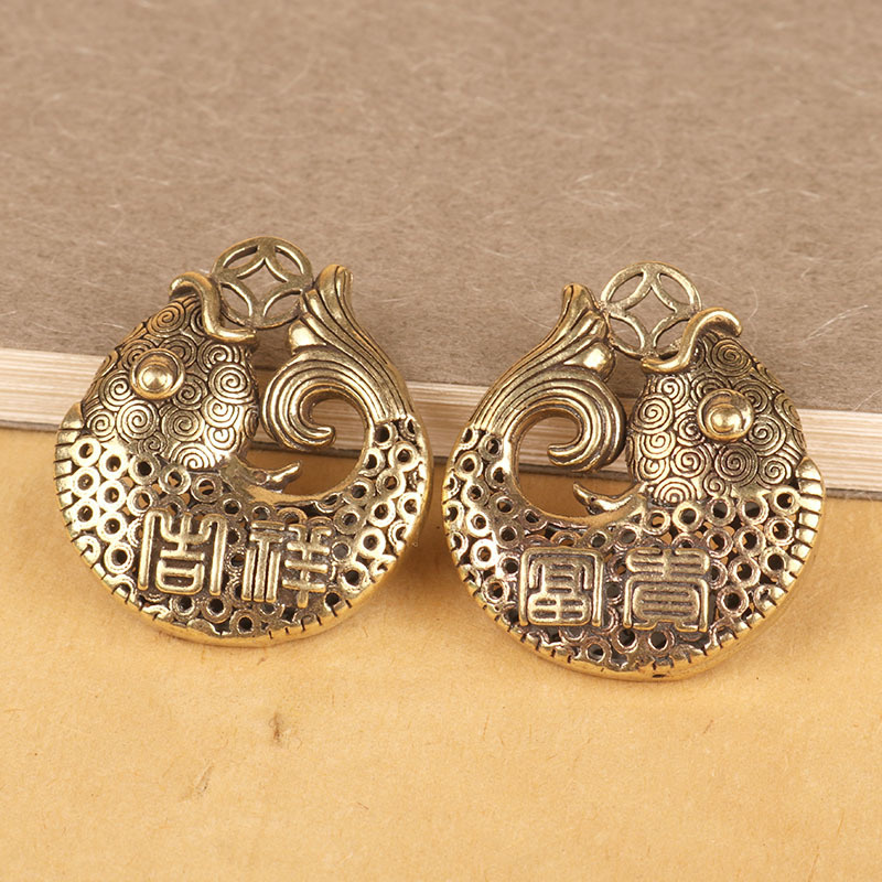 Tượng Phong Thủy Hình Song Ngư (Kích Thước: 3.0cm x 2.7cm)