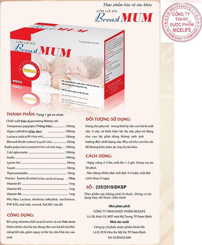 Cốm Lợi Sữa - BreastMum