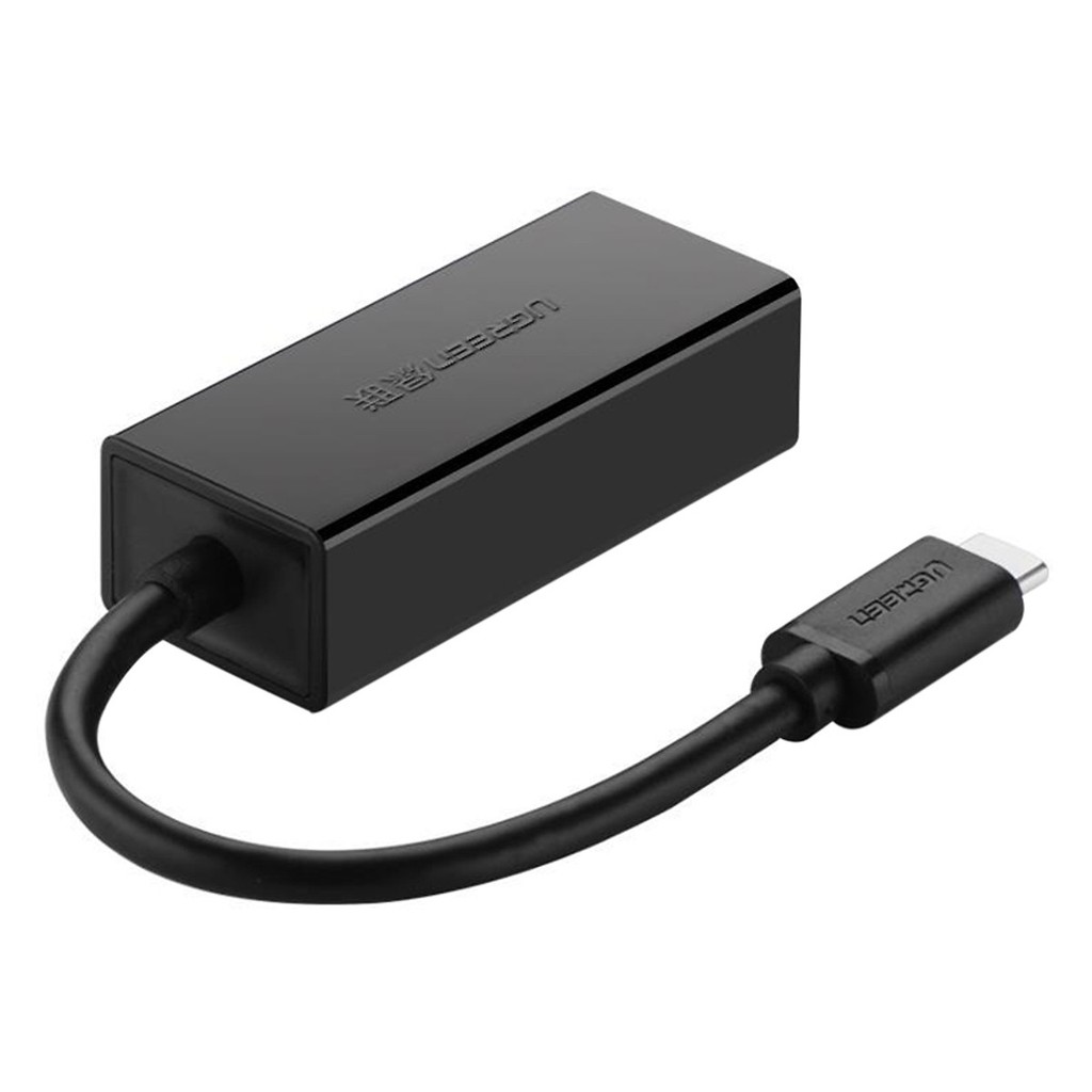 Bộ Chuyển Đổi Usb Type C Sang Lan 10/100 Mbps Ethernet Ugreen 30287 (Màu Đen).