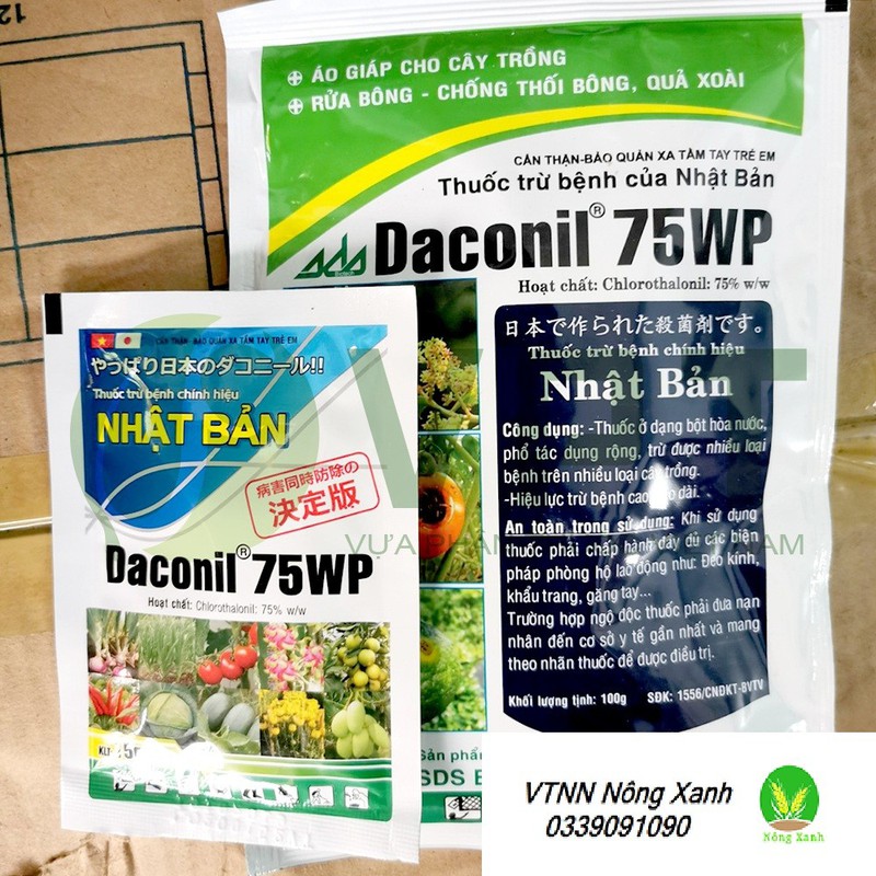 Daconil 75wp Trừ bệnh cây trồng