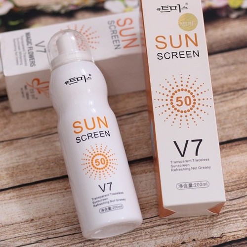 Xịt Chống Nắng Hàn Quốc Sun Screen V7