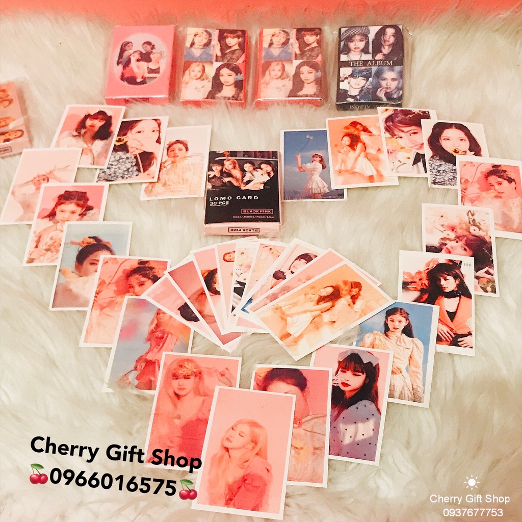 Bộ lomo card black pink mẫu mới nhất 2021