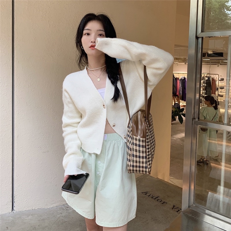 áo len/ croptop cardigan