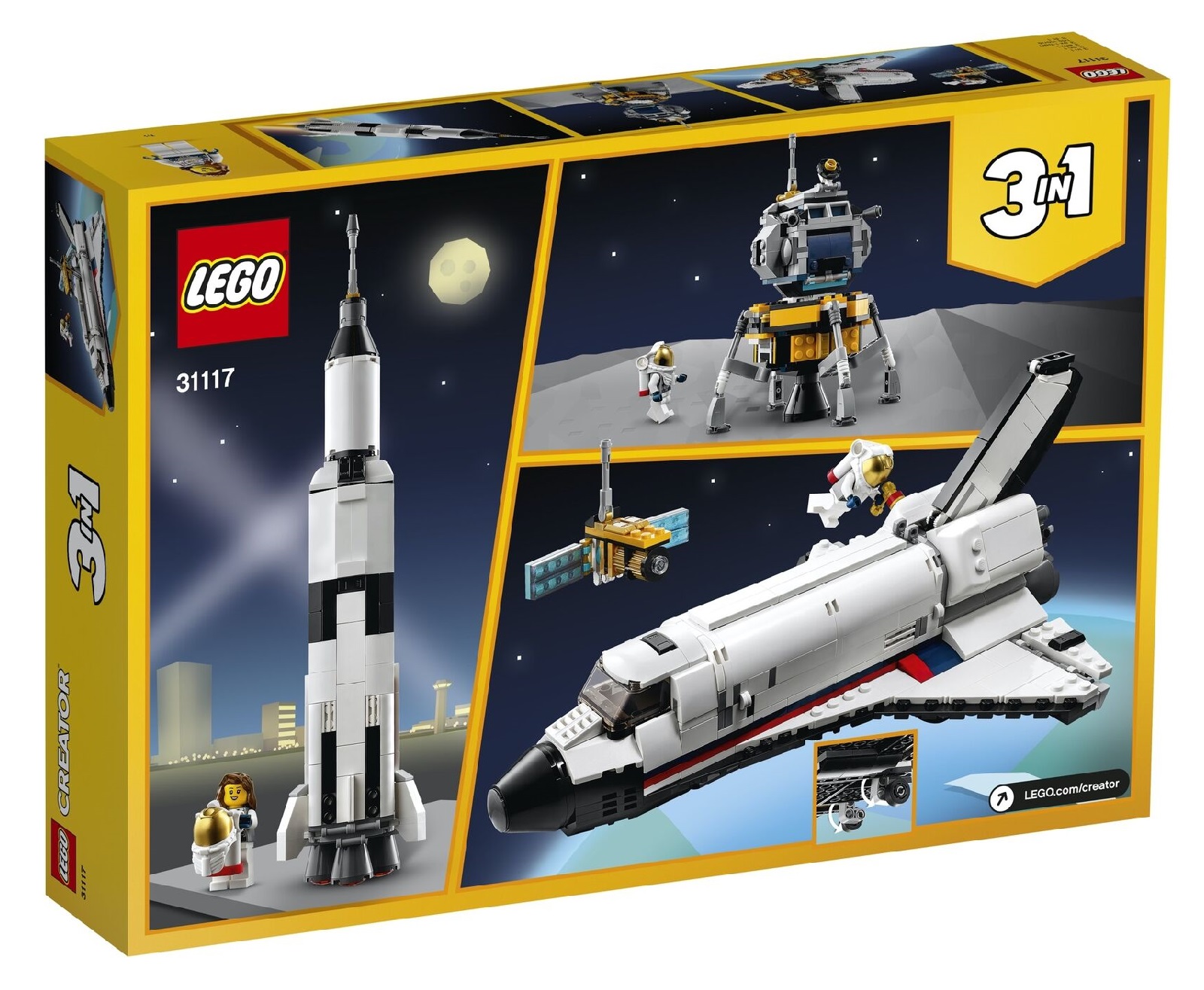 Bộ lắp ráp Tàu Phiêu Lưu Vũ Trụ - LEGO Creator 31117 (486 Chi Tiết)