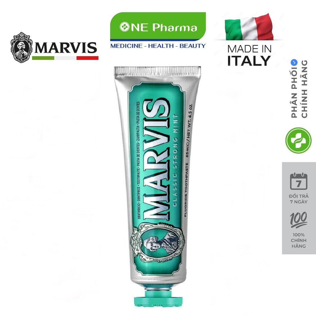 Kem Đánh Răng Marvis Toothpaste Màu Xanh Lá Hương Bạc Hà 85ml