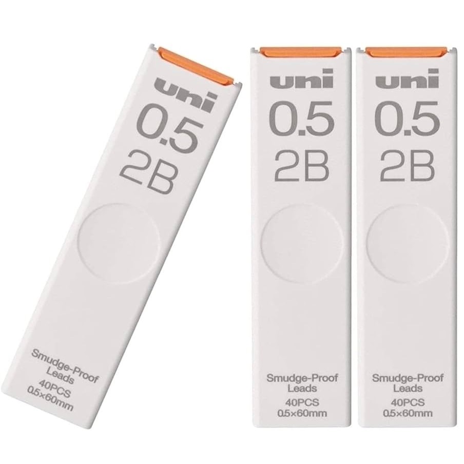 [HCM]TUÝP RUỘT CHÌ 2B UNI 0.5MM (60MM 12 HOẶC 40 NGÒI / TUÝP)