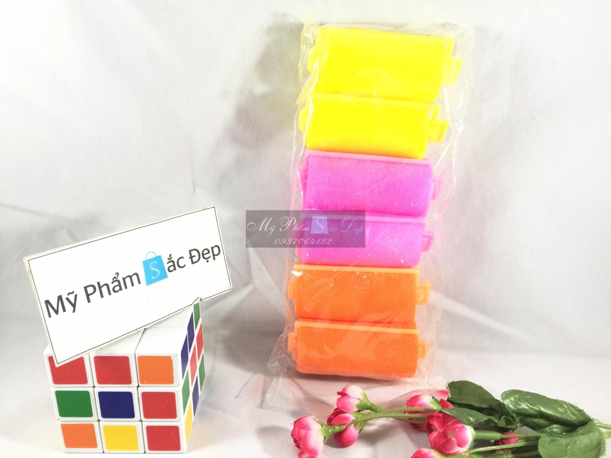 [HCM]6 Ống cuốn tóc mút gọng nhựa