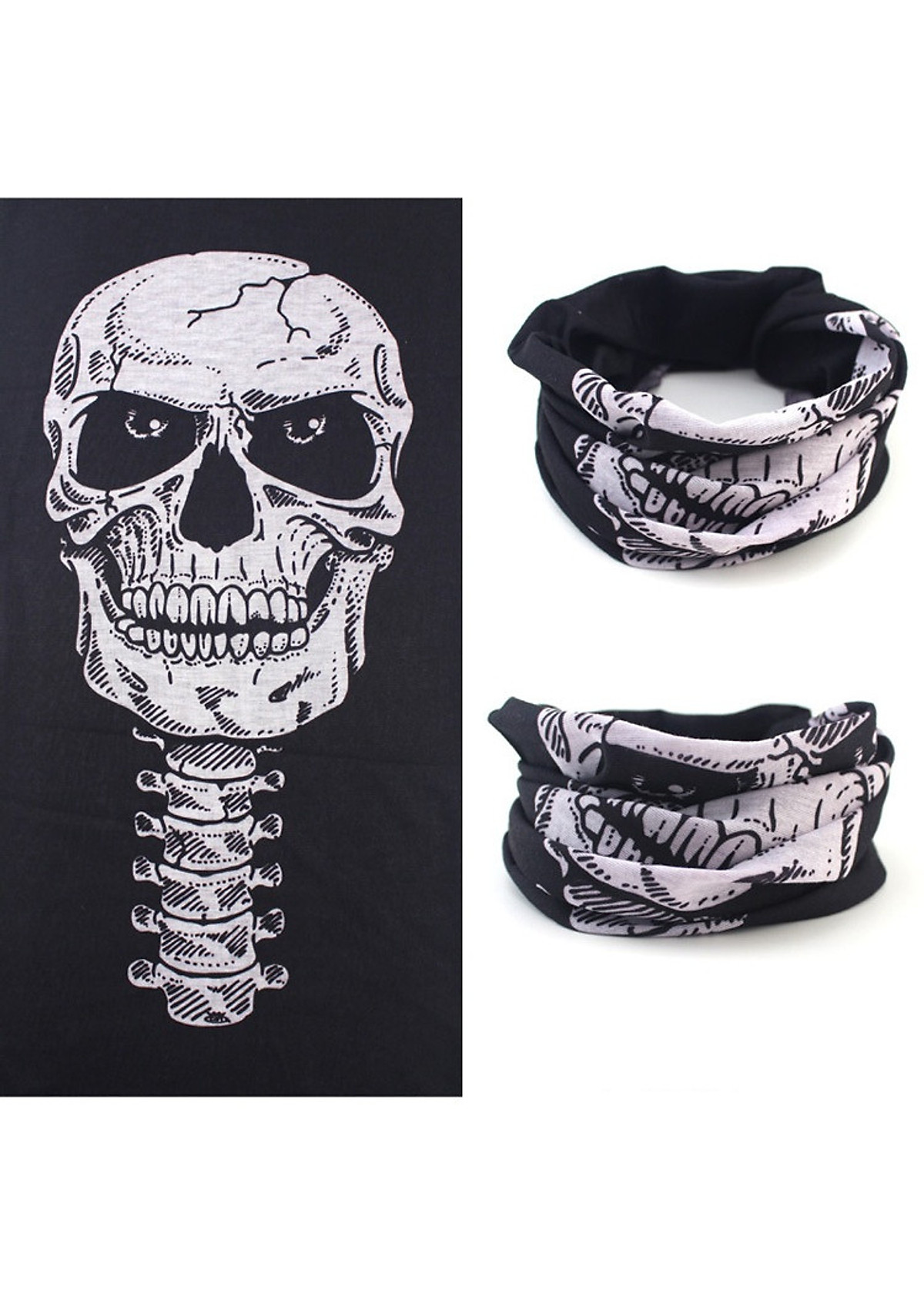 Khăn Che Mặt Hình Xương Đầu Lâu Đa Năng Cho Phượt Thủ Chuyên Nghiệp