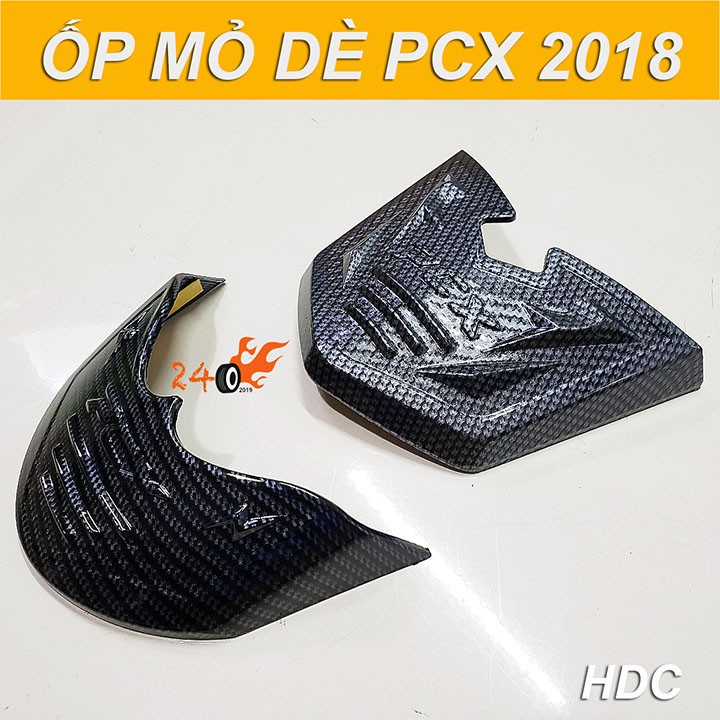 Mỏ dè truớc và sau xe pcx 2018 - sơn carbon đen - tanthanh 247