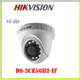 Camera HD-TVI Dome  2.0 Megapixel HIKVISION DS-2CE56B2-IF (Vỏ sắt)