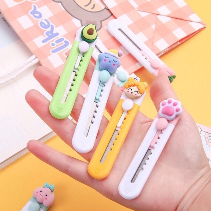 Dao Rọc Giấy Mini Đa Năng Nhiều Hình Dễ Thương
