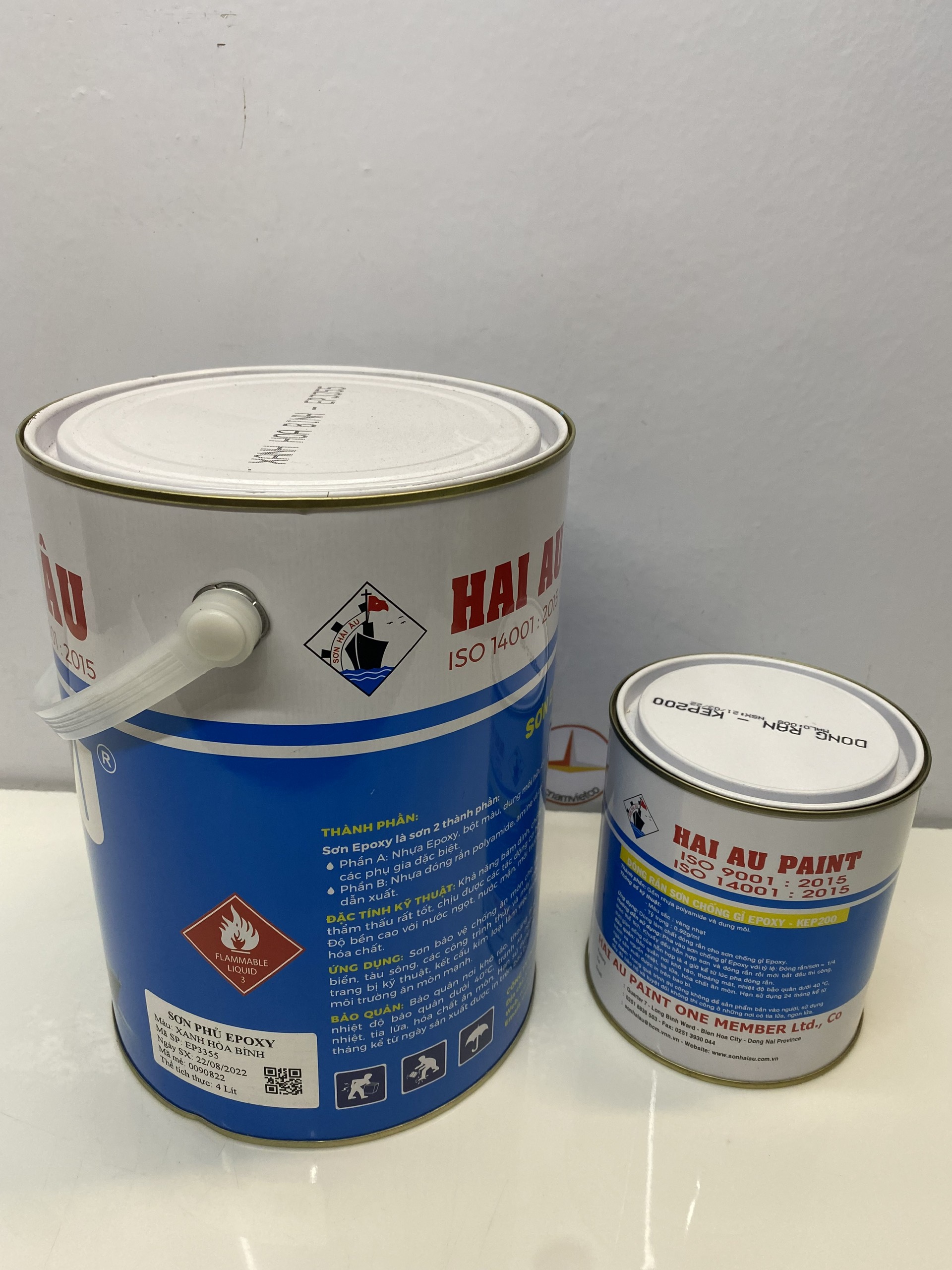 Sơn epoxy Hải Âu nhiều màu 5L/Bộ