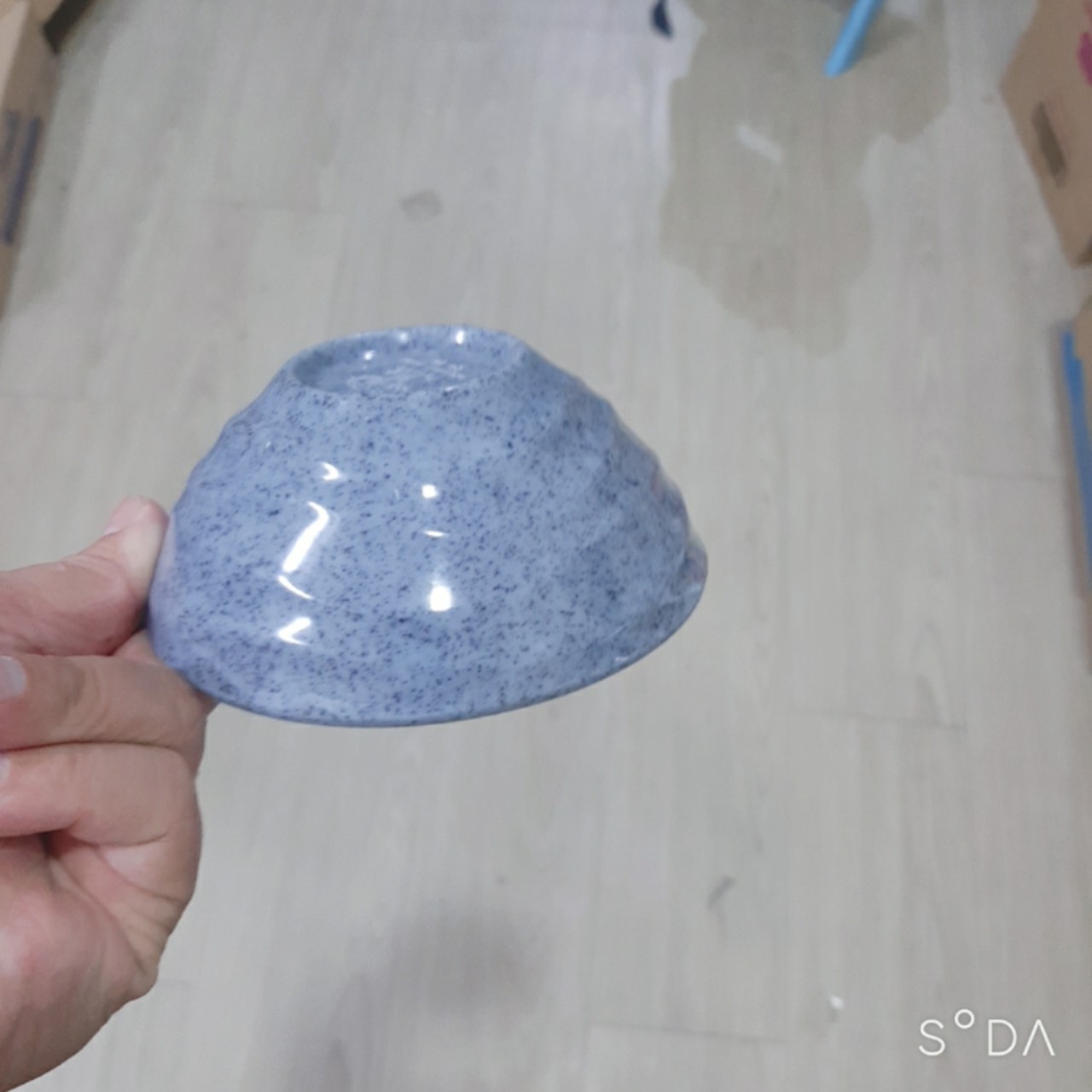 Chén Cơm nhựa melamine CO16 màu vân đá xanh