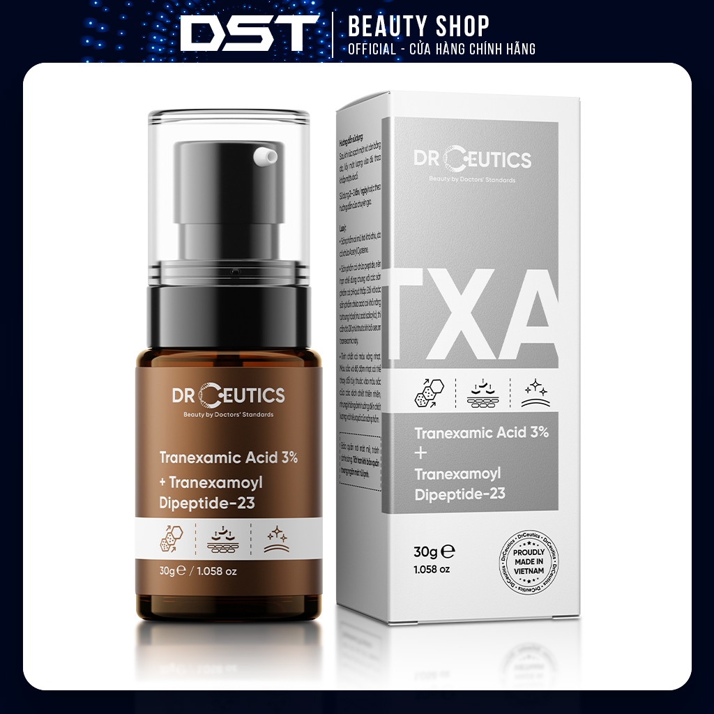 [Dược Sĩ Tiến] Tinh Chất Làm Mờ Nám Sáng Da Giảm Đỏ DrCeutics Tranexamic 3% (30g)