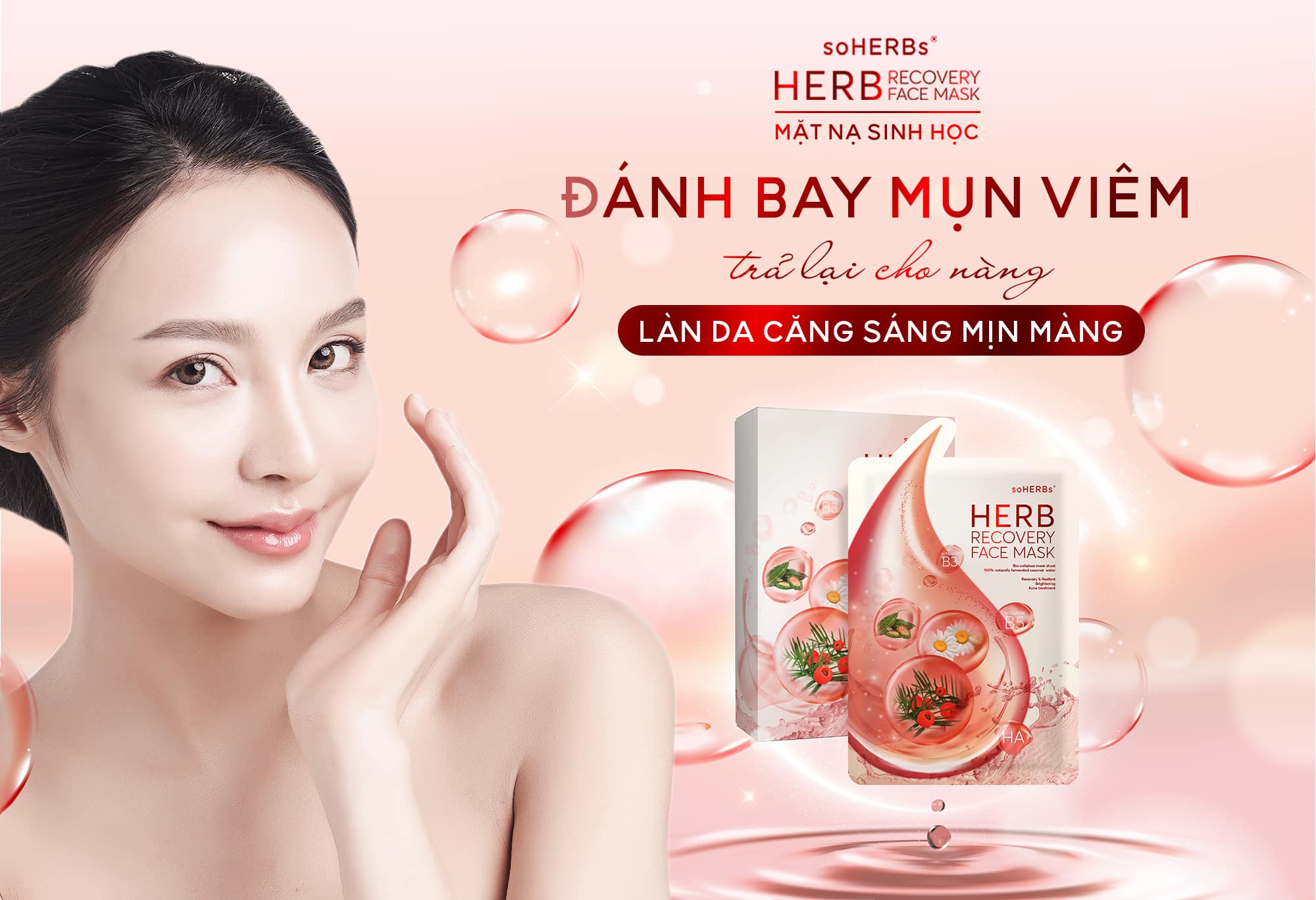 [HCM]MẶT NẠ CẤP ẨM NGỪA MỤN HERB
