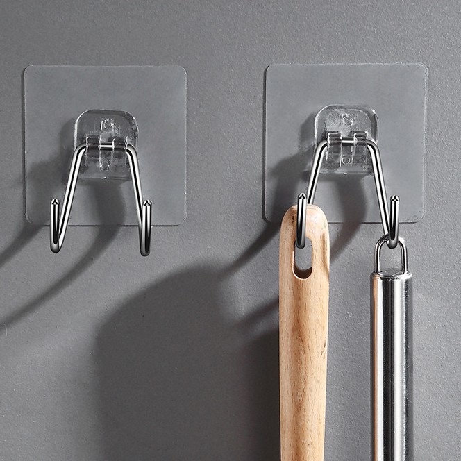 Móc inox dán tường 2 chân