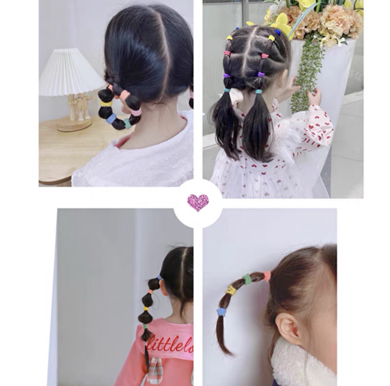Sét 25 chun cột tóc cho bé siêu xinh - phukienteen