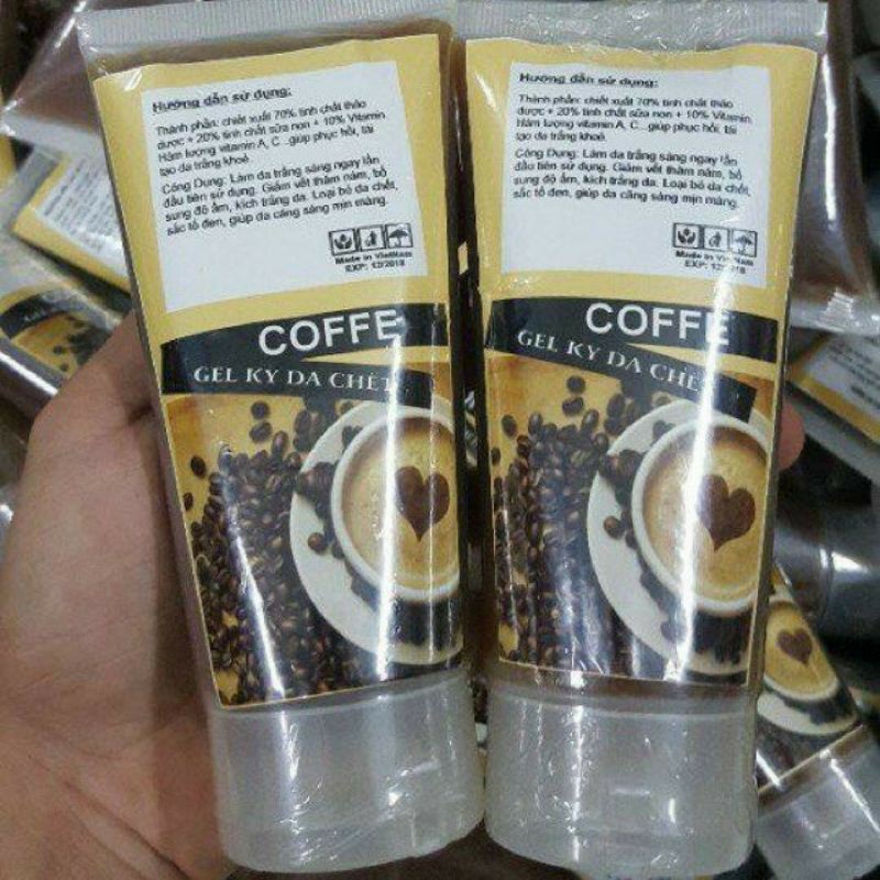 [HCM]GEL TẨY TẾ BÀO CHẾT FACE VÀ BODY CAFE.