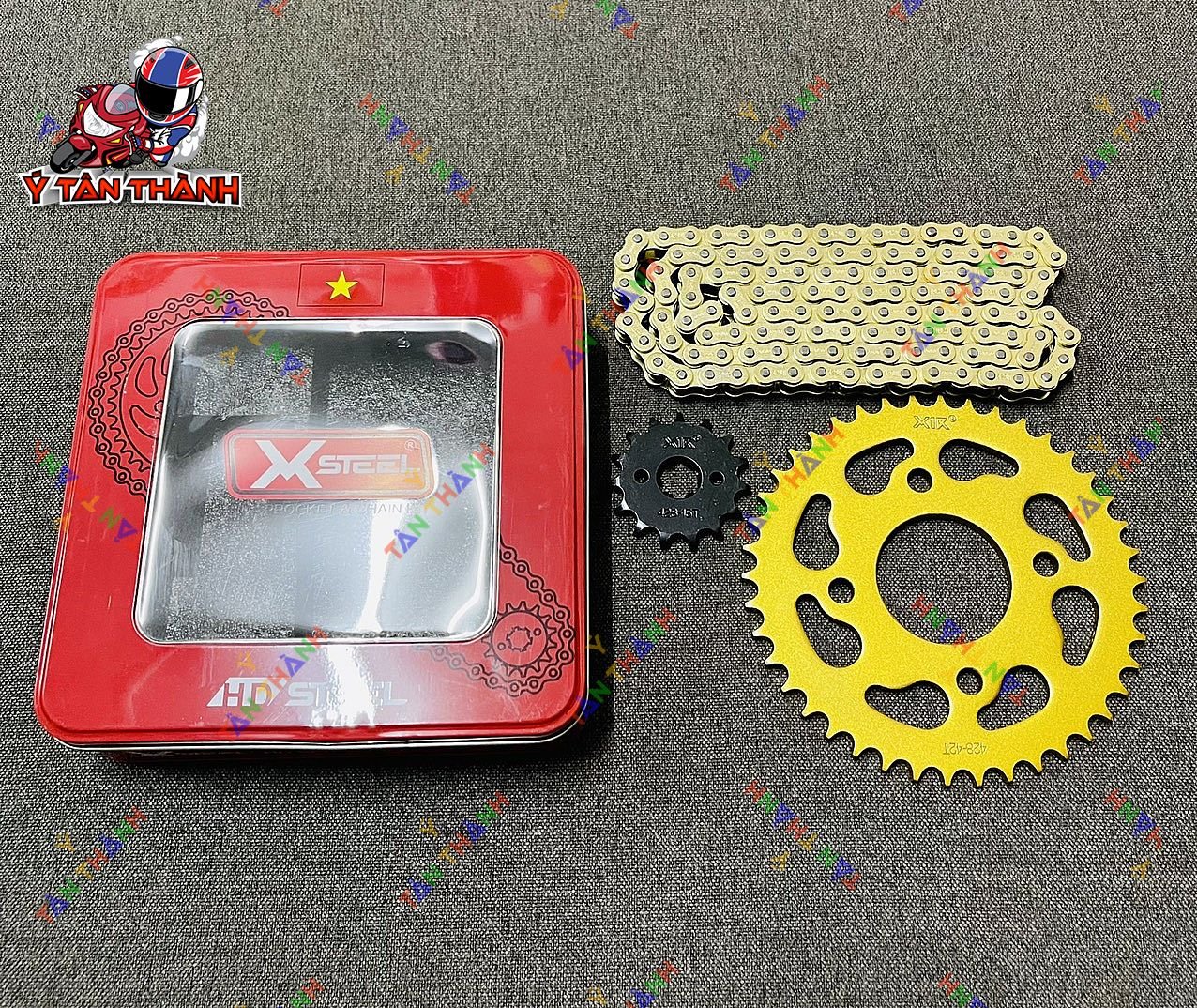 Nhông Sên Đĩa X1R Sonic 150 Vàng