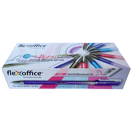 Hộp 20 cây bút gel flexoffice fo-gel018/vn