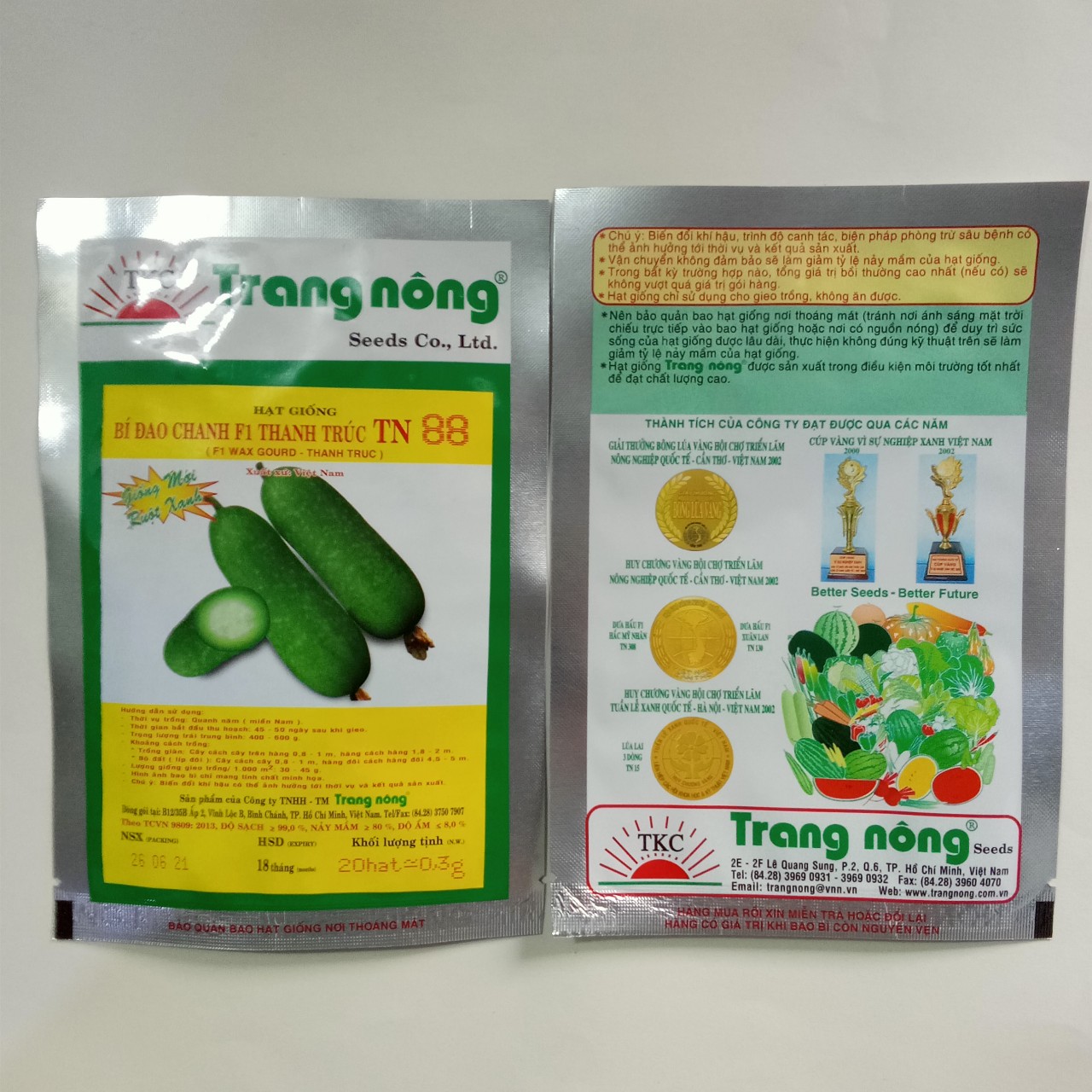 Hạt Giống Bí Đao Chanh F1 - 20 hạt