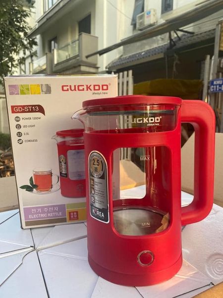 Ấm siêu tốc Ấm đun nước siêu tốc - ấm siêu tốc thủy tinh cao cấp 2.0L GUGKDD-ST13