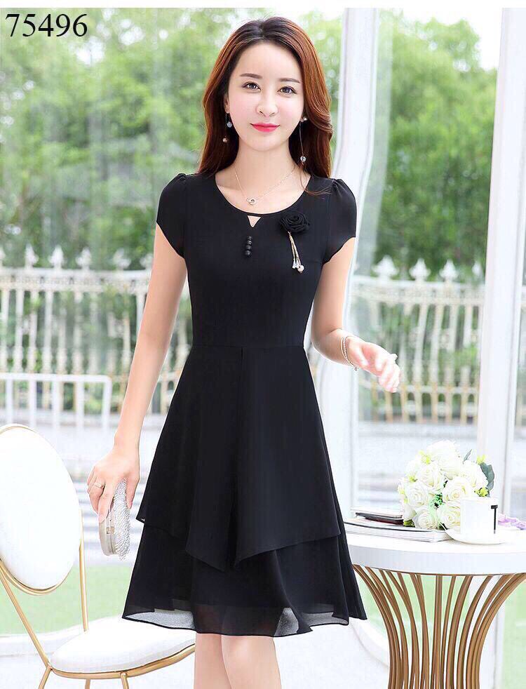 Đầm voan chiffon đẳng cấp phu nhân - quý cô hiện đai