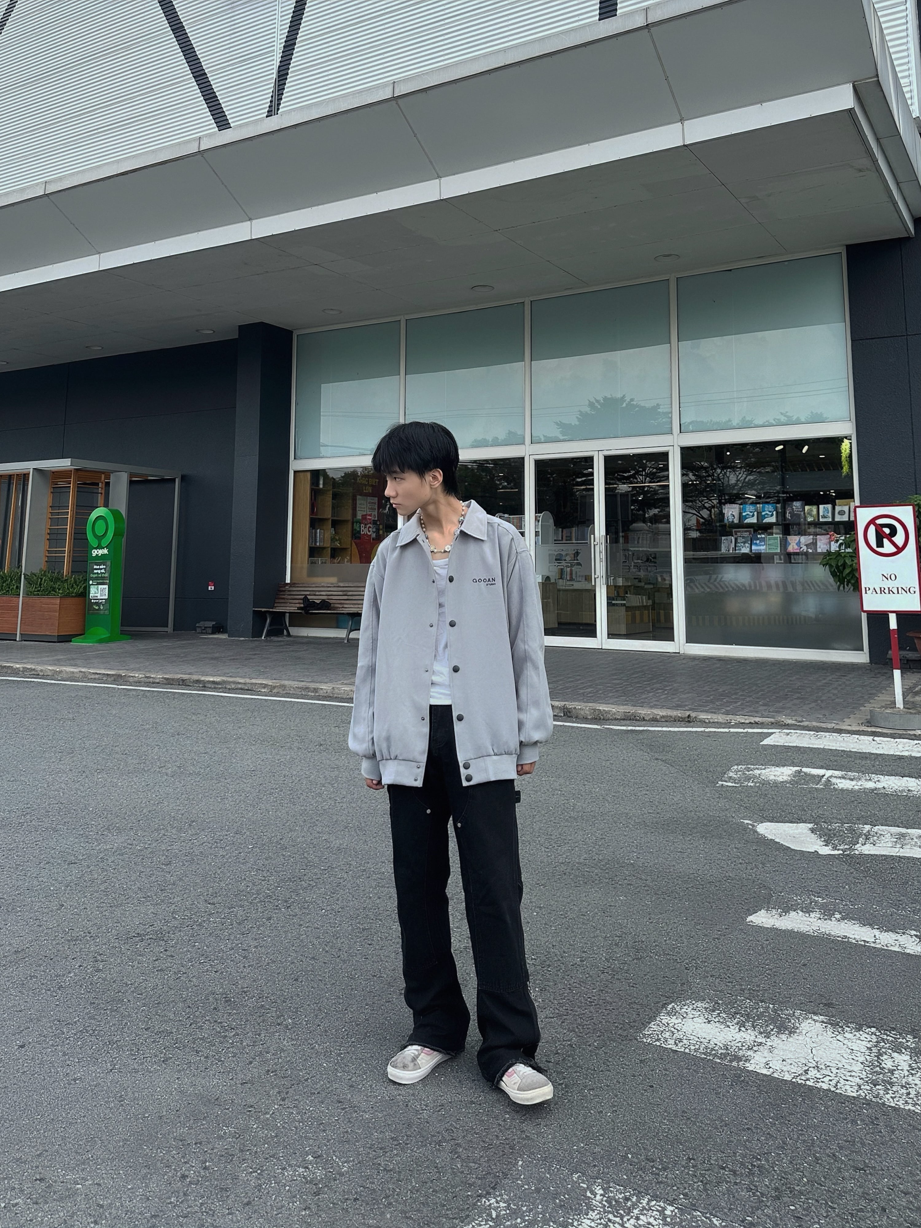 Áo Khoác Varsity Bomber Gooan Basic Form Rộng