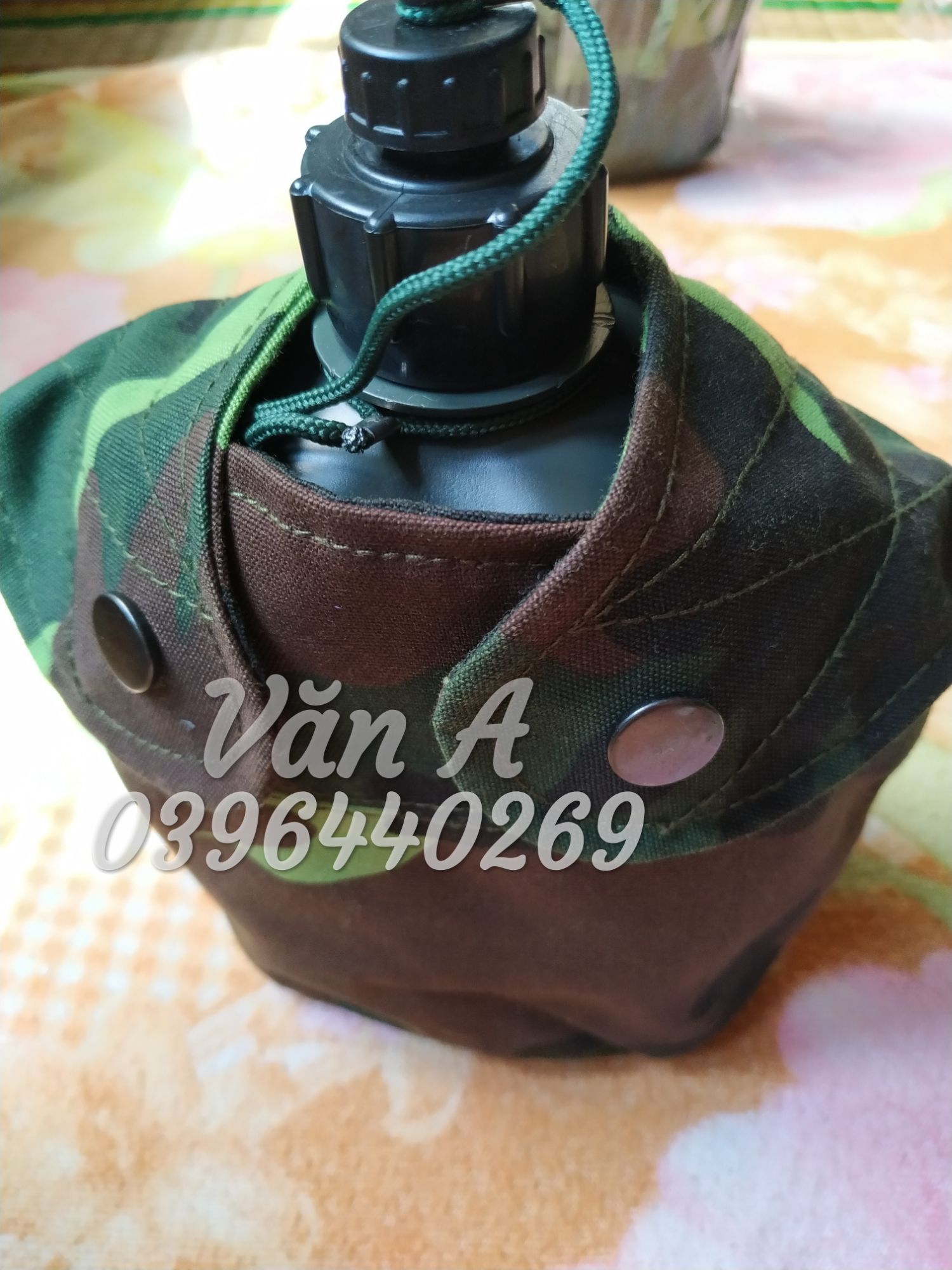 Combo Bình đông nhựa (Bi Tông) + Ca Nhôm + Túi vải