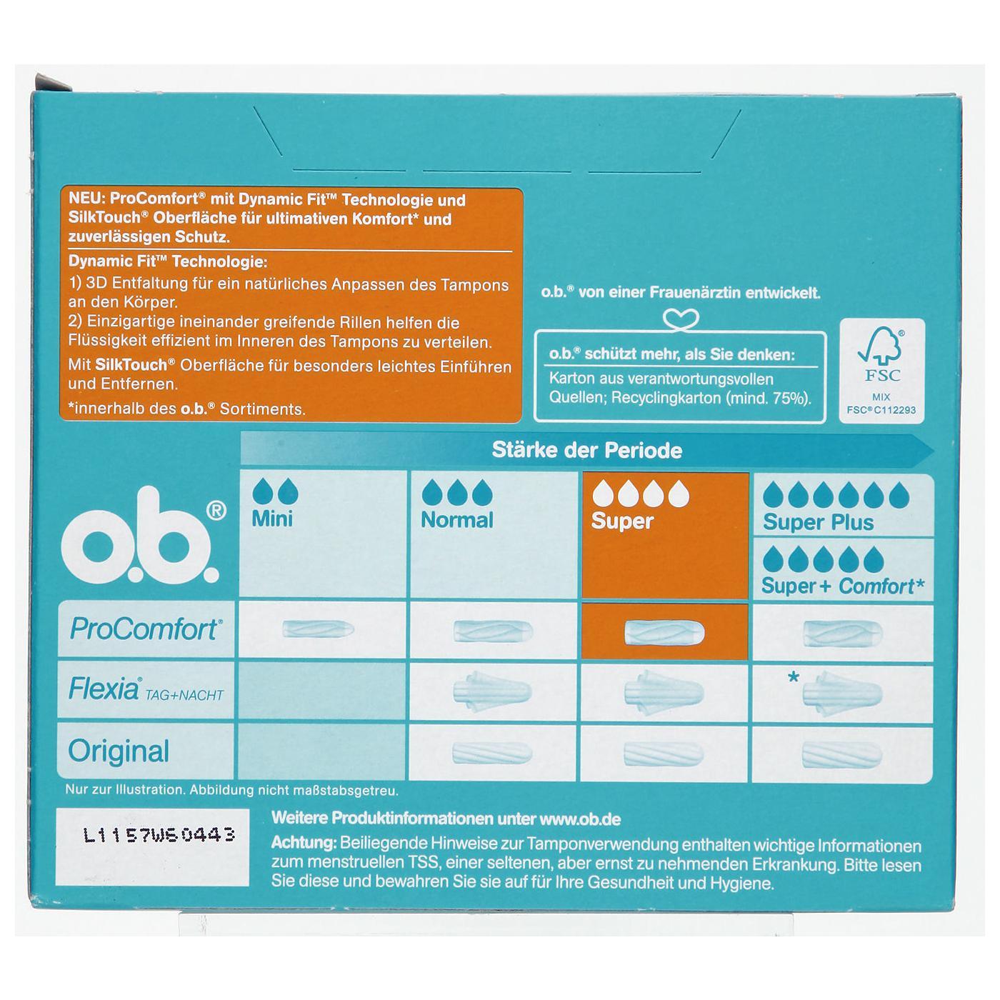 Băng vệ sinh Tampon O.B ProComfort 48 miếng (Super)