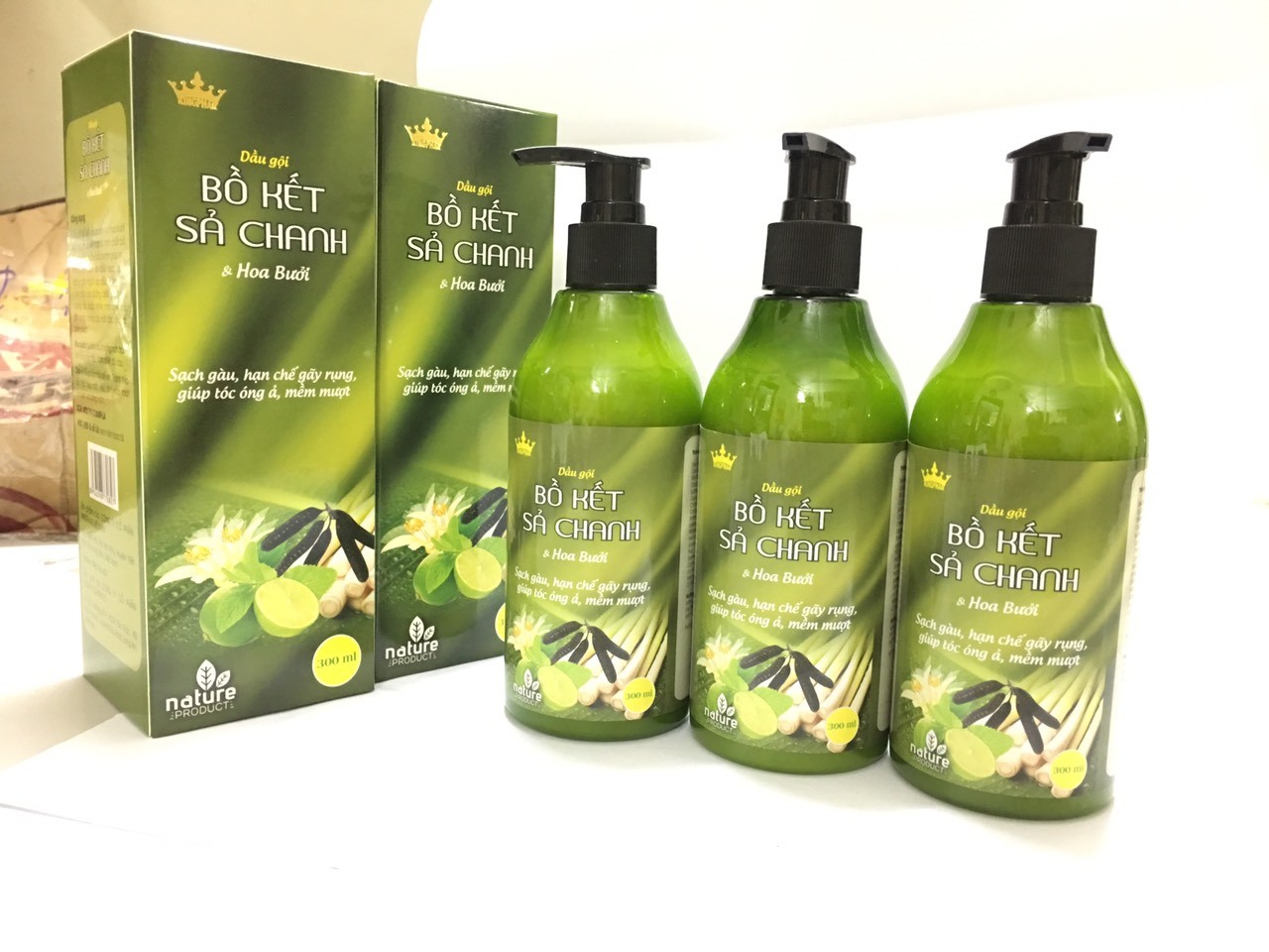 [Hoàn Tiền 10%] [HCM]DẦU GỌI BỒ KẾT CHANH XÃ 300ML