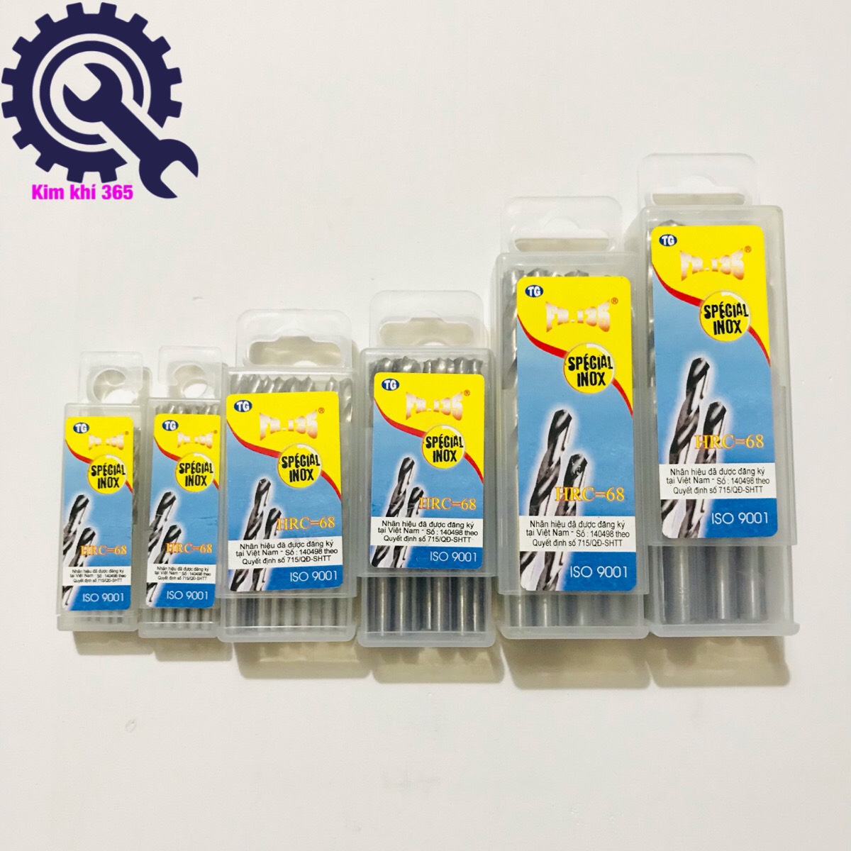 Mũi khoan sắt, Inox nhiều size
