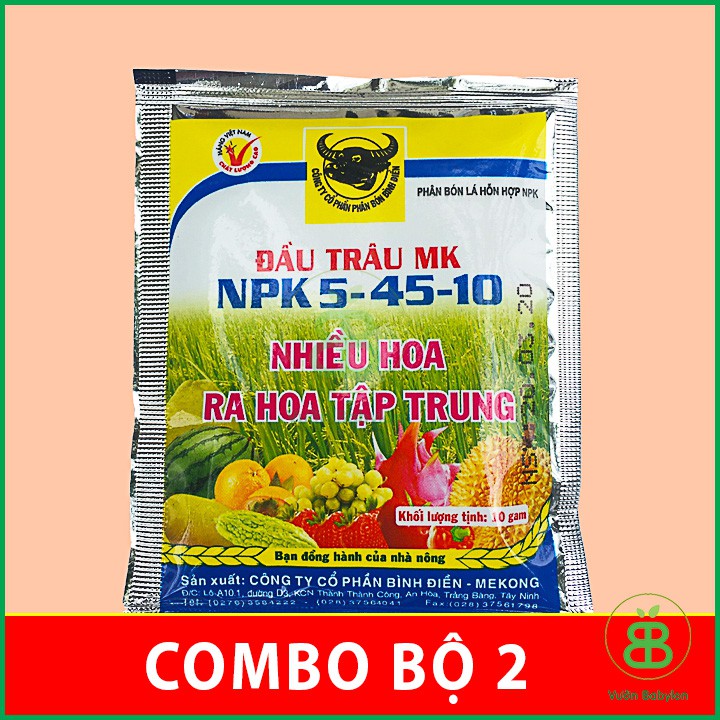 [HCM]Combo 2 gói Đầu Trâu Kích Ra Hoa - Phân Bón Kích Thích Ra Hoa- Phân NPK- Phân Đầu Trâu- Kích Ra Hoa Phong Lan - Vọt Bông