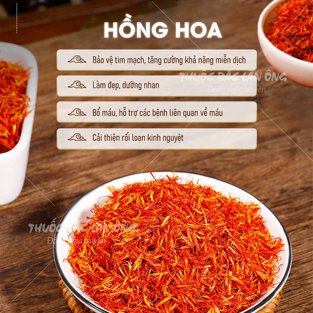 Hồng Hoa Tây Tạng 100g - Thuốc Bắc Lãn Ông