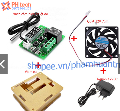 Combo 4 món mạch nhiệt độ làm máy ấp trứng - diy máy ấp trứng mini